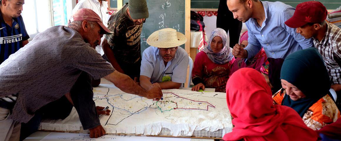 Le projet Pacte réunit 4 000 participants pour construire ensemble l’avenir de leur territoire et mieux faire face au changement climatique (Tunisie) © Pacte