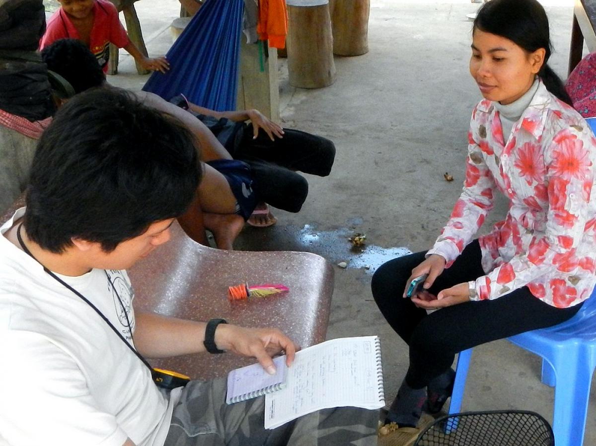 Les enquêtes ethnologiques montrent que les Cambodgiens ne voient pas les chauves-souris comme une source potentielle de maladie © J. Cappelle, Cirad