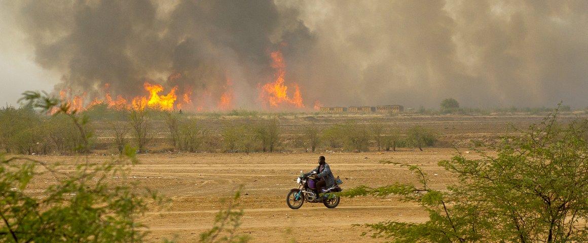 Feu de brousse en Afrique de l'Ouest © R. Belmin, Cirad