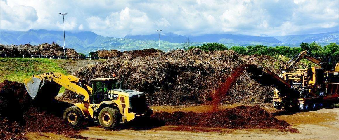 Traitement des déchets verts - La Réunion (c) Cirad-J.Vayssières