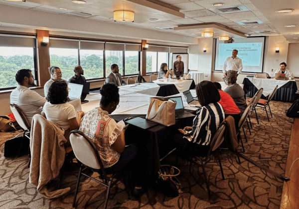 éance de travail de l’atelier avec tous les participants caribéens